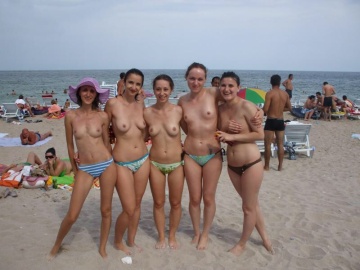 five (5) topless girls