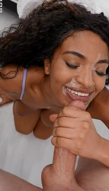 cumshot ebony handjob porn gif by 18gfyhd