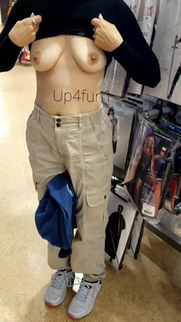 [f]lash at the halloween store. hope this counts for this months dare challenge.