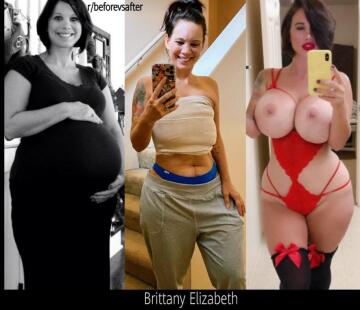 brittany elizabeth pregnant, after pregnancy and after surgery