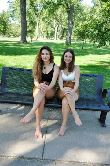 barefoot in park