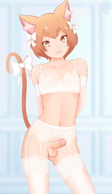 felix looking all kinds of beautiful in lingerie (ernesto)