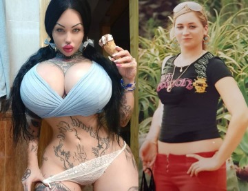 evil lucifera's transformation - 10 years ago vs today. such an improvement!