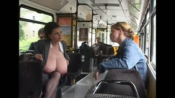 scenes from altboobworld (video) : ladies gossip and chat about office fashions while riding the tram