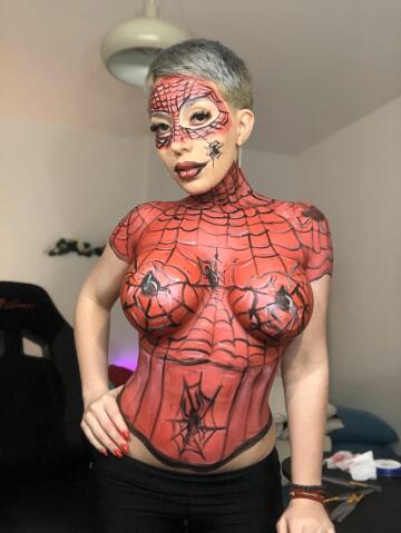 hey guys , this my first body painting , do you like it ?😍