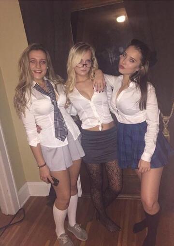 halloween school girls