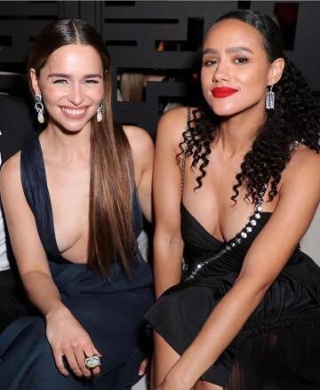 emilia clarke & nathalie emmanuel