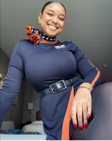 busty air hostess