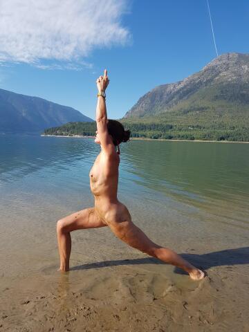 yoga by the lake