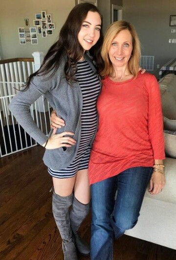 mom and daughter with the boots