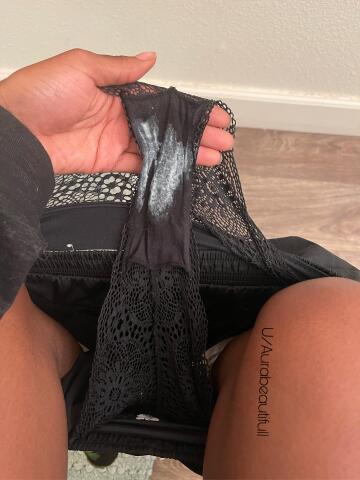 creamy panties from a hairy muff🤤💦