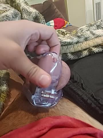 finally able to cum in my chastity