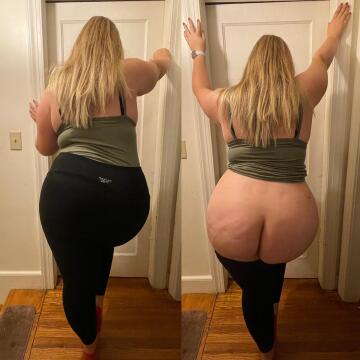 i love these leggings, you love what’s under them.