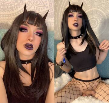 your petite goth succubus with a cock 👅