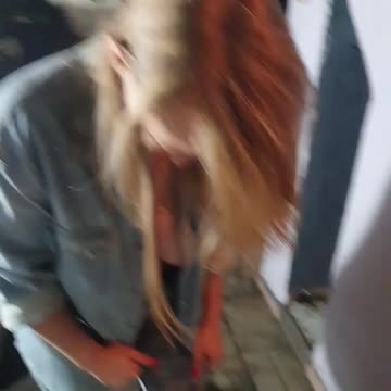 attention, a surprise awaits you! i am a girl who is not afraid of any job especially when it is autumn and it gets colder, and the house needs to be warmed up. do you like me and my suddenly popping tits in that outfit? this denim shirt was too tight :-) kisses