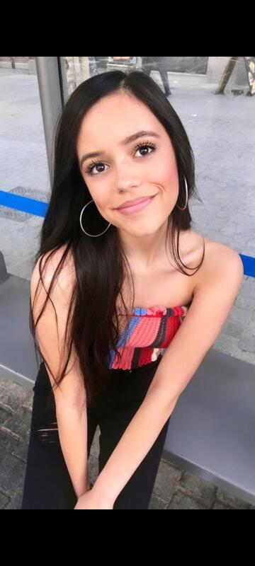jenna ortega : so the bus will be another 20 mins and no one is around i'm wet and i see the outline of your monster i want that cock in my mouth asap