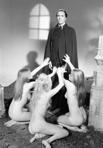 christopher lee / 'dracula a.d. 1972' / photo by george greenwell (1972)