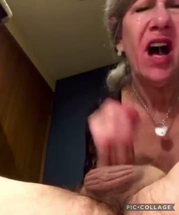 grandma showing off her years of experience - blowjob gilf granny sloppy porn gif by bbcbruce562