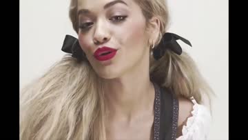 rita ora showing how bad she wants to titty fuck you