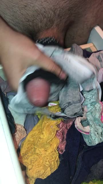 [proof] cum in drawer of someone else’s clothing