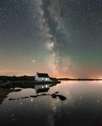a tiny cottage among the stars in galway, ireland