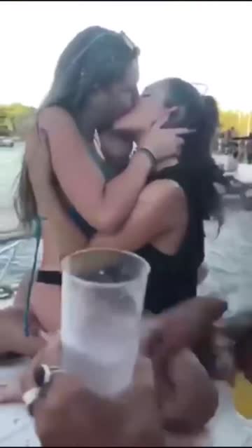 kissing on the boat
