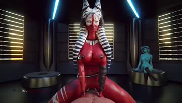 shaak ti showing aayla how it's done (el-recondite, delalicious3)