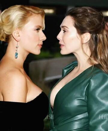 are you thinking what i'm thinking?-lizzie to scarjo ￼