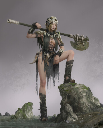 练习 warrior woman by liu xuan (2021)
