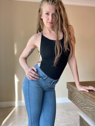 always wearing a bodysuit and jeans…