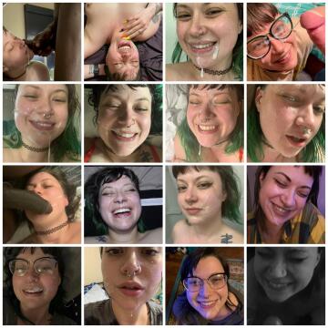 a collection of cumshots from my cum loving wife