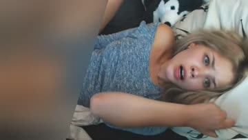 look into her gorgeous eyes while she plays with herself!