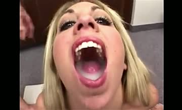 poor guy that has to follow jon dough in a blow bang. he fills up a cumsluts entire mouth with one load