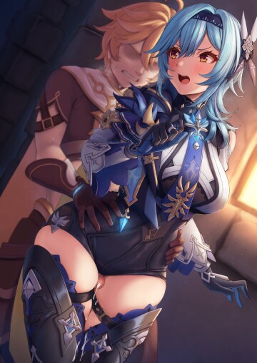 thighfucking eula [genshin impact]