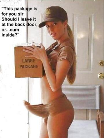 i’ve worked for ups, i can confirm this is what our sissies look like 📦