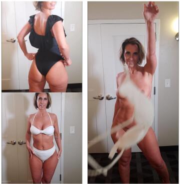 anyone else still try on bikinis during the cold months?