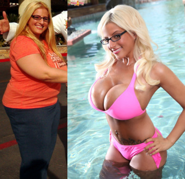 taylor stevens: from chubby to plastic titted bimbo