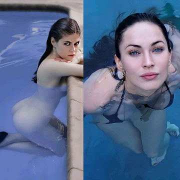 who'd you fuck in the pool? alexandra daddario or megan fox?