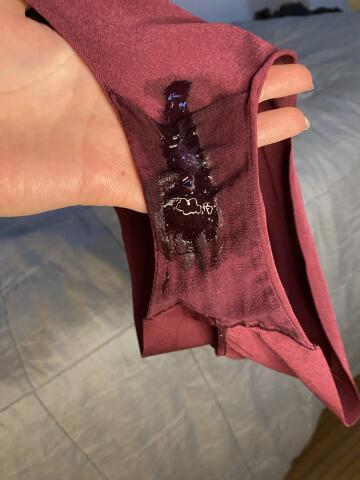 my panties are completely soaked through from sucking 🍆