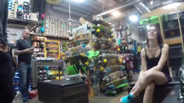 flashing the shoe guy