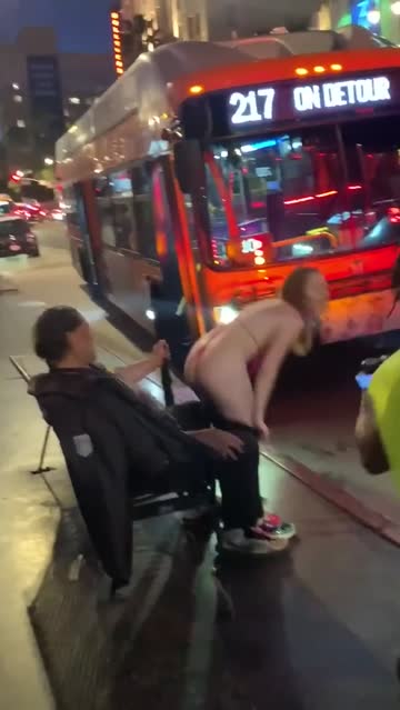 she's tweaking in front a random guy