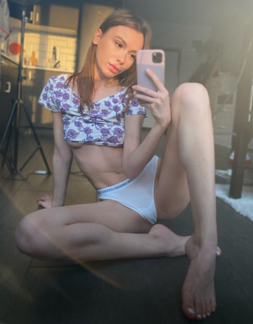 cute girl in sexy panties