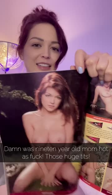 mom shows me her old playboy centerfolds