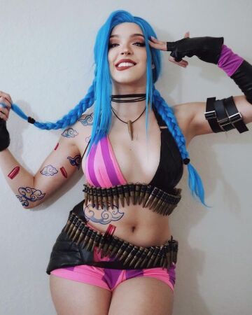 smile! it's called gun play, jinx cosplay by missbricosplay
