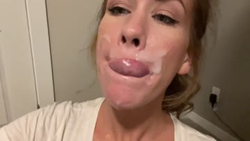 this girl is spectacular ... covered in cum and satisfied