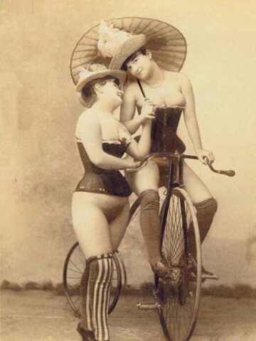 sir, on advising the fairer sex upon bicycle riding, i observed that it is best avoided, for their dresses and petticoats are at great danger of entanglement. however, a way around any problem can usually be discovered.