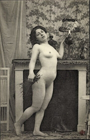 sir, the new maid arrives. i instruct her to make a fire in the parlour. she acts with such anxiety that i take her aside to ask what is wrong. she is most fearful of igniting the flammable starches and reckitt's blue in her pinafore gown. i suggest a solution,and offer to keep watch against sparks`