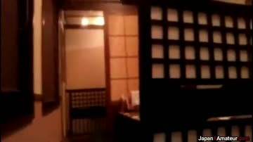 amateur japanese girl giving a blowjob at a restaurant