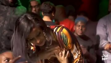 cardi giving out handfulls