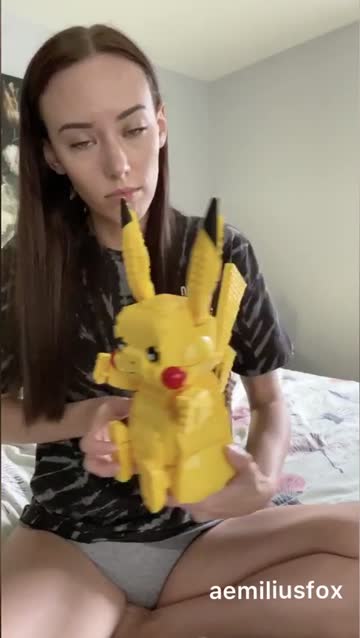 showing my pikachu off